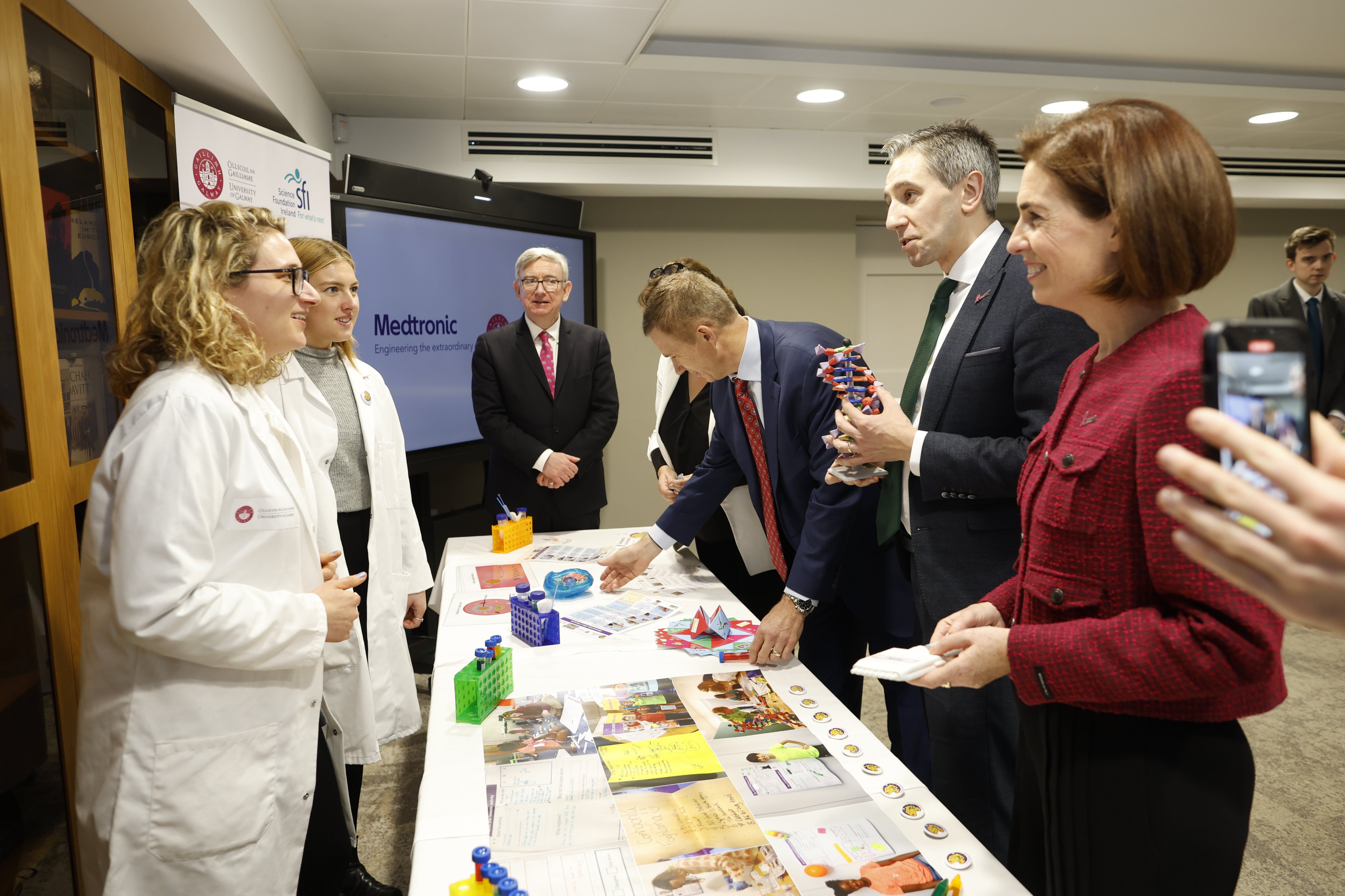 Prof Ciarán Ó hÓgartaigh at the launch of the University of Galway and Medtronic partnership in October 2023 at NUI.